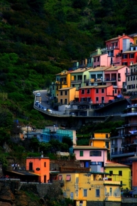 Tipico pueblo de la Liguria